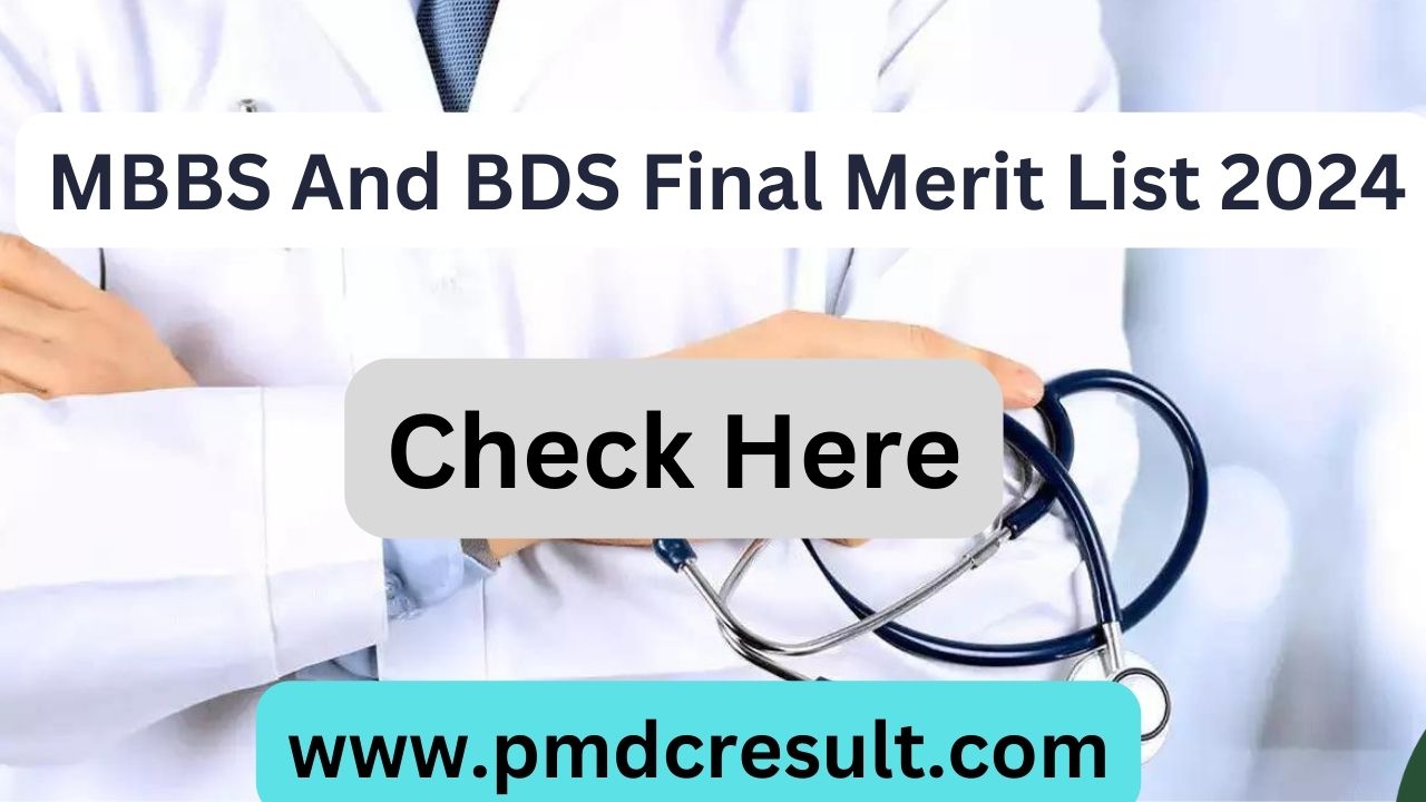 NUMS Final Merit List For MBBS And BDS 2024 Check Here